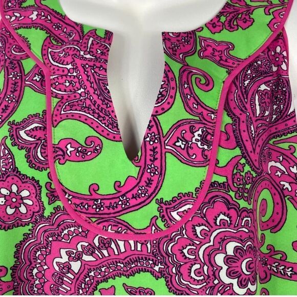 Like New Crown & Ivy Pink Green Paisley Sheath Dress - Picture 2 of 9